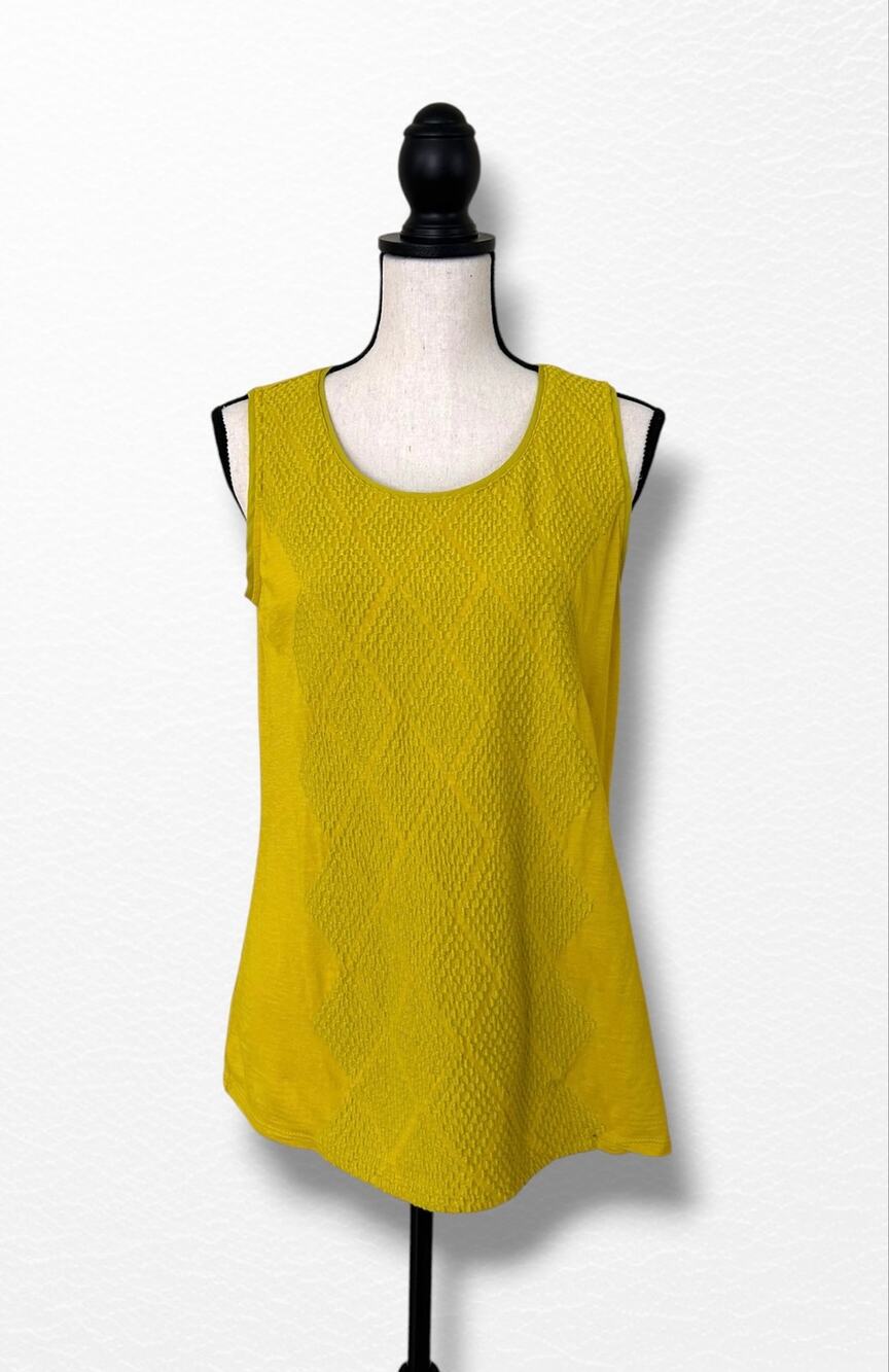 Coldwater Creek Embroidered Knit Sleeveless Top, Size M